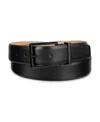 Alfani Men's Square Shaped Buckle Dress Belt, Macy's Exclusive In Black
