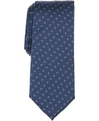 Alfani Men's Stormcrest Neat Pattern Tie, Macy's Exclusive In Blue