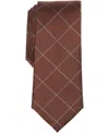 Alfani Men's Stratos Grid Tie, Macy's Exclusive In Brown