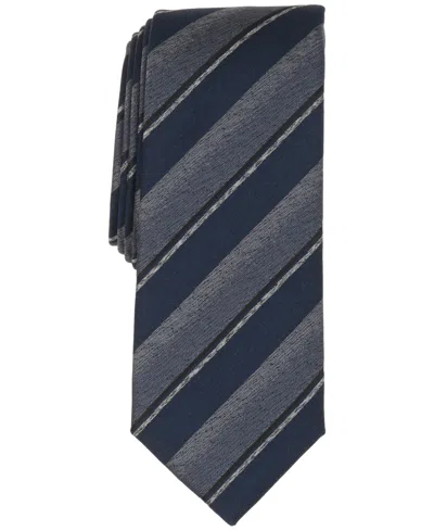 Alfani Men's Stripe Pattern Tie, Macy's Exclusive In Neutral