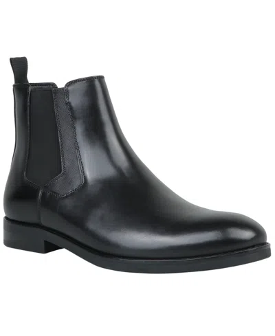 Alfani Men's Tarrence Leather Chelsea Boots In Black