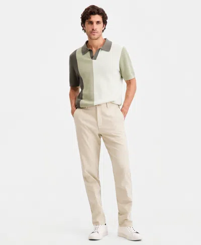 Alfani Men's Tech Pants, Created For Macy's In Neutral