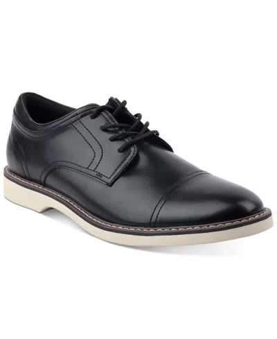 Alfani Men's Theo Cap Toe Oxford Dress Shoe, Created For Macy's In Black