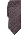 Alfani Men's Tipton Mini Geometric Print Tie, Macy's Exclusive In Gray