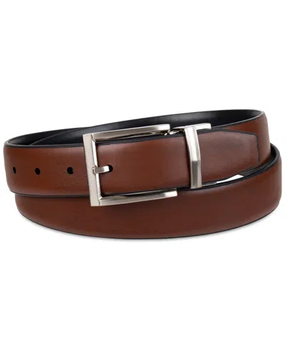 Alfani Men's Tonal-buckle Belt, Created For Macy's In Cognac,bla