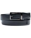 Alfani Men's Track-lock Belt, Created For Macy's In Black
