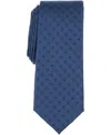 Alfani Men's Tundra Abstract Pattern Tie, Macy's Exclusive In Blue