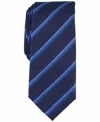 Alfani Men's Vaughn Stripe Tie In Navy In Blue