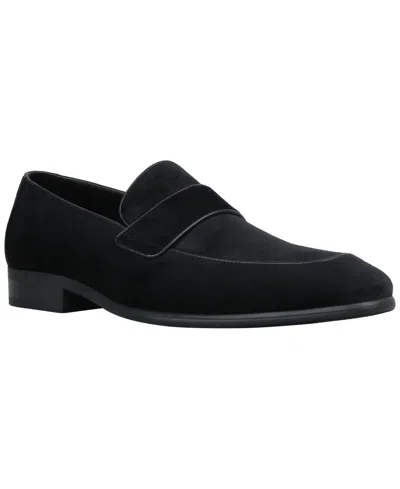 Alfani Men's Velvet Round-toe Dress Shoes In Blue