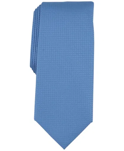 Alfani Men's Windhill Solid Tie, Created For Macy's In Denim