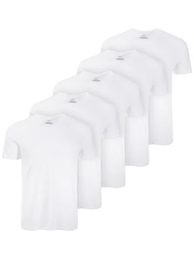 Alfani Mens 5pk Moisture Wicking T-shirt In White