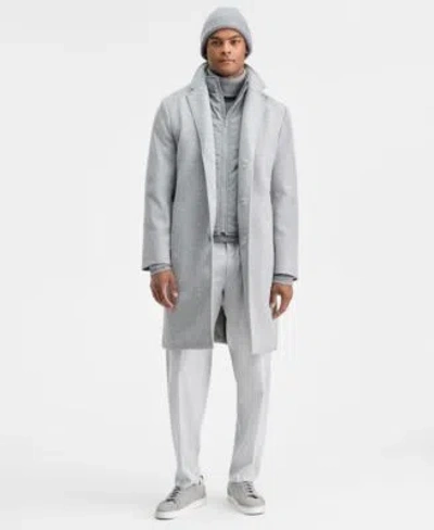 Alfani Mens Brushed Pants Turtleneck Sweater Wool Coat Macys Exclusive In Gray