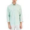 Alfani Mens Collar Polyester Button-down Shirt In Green