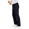 Alfani Mens Diamond Grid Flat Front Suit Pants In Blue