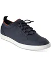 Alfani Mens Faux Suede Round Toe Casual And Fashion Sneakers In Blue