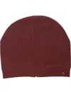 Alfani Mens Fleece Reflective Beanie Hat In Red