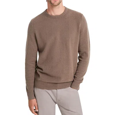 Alfani Mens Herringbone Knit Crewneck Sweater In Multi