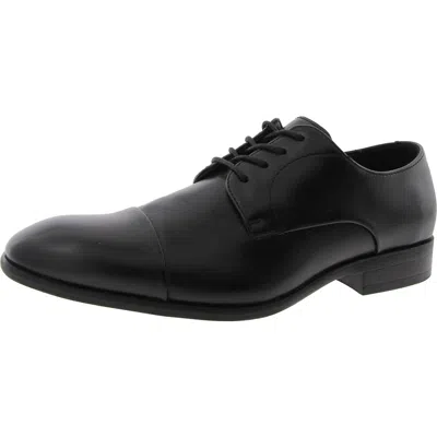 Alfani Mens Lace-up Faux Leather Oxfords