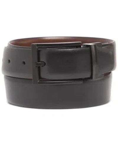 Alfani Mens Leather Dress Belt Collection Created For Macys In Charcoal