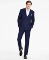 ALFANI MENS NAVY SLIM FIT STRIPE DOUBLE BREASTED SUIT SEPARATES CREATED FOR MACYS