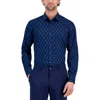 Alfani Mens Printed Cotton Button-down Shirt In Multi