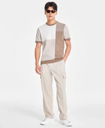 Alfani Mens Refined Cargo Pants Colorblock Sweater T Shirt Outfit ...