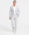 Alfani Mens Slim Fit Plaid Suit Separates Created For Macys In Blue