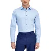 Alfani Men's Regular-fit Temperature Regulating Solid Dress Shirt, Created For Macy's In Blue