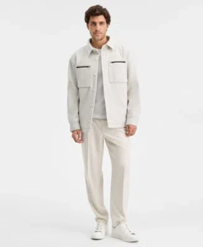 Alfani Mens Wool Shirt Jacket Sweater T Shirt Brushed Suit Pants Macys Exclusive In White