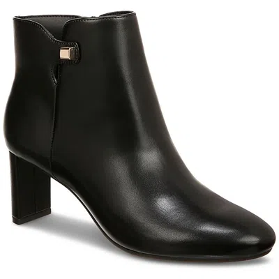 Alfani Paam Womens Faux Leather Almond Toe Ankle Boots In Multi