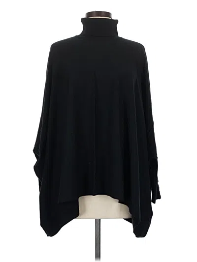 Pre-owned Alfani Poncho In Black