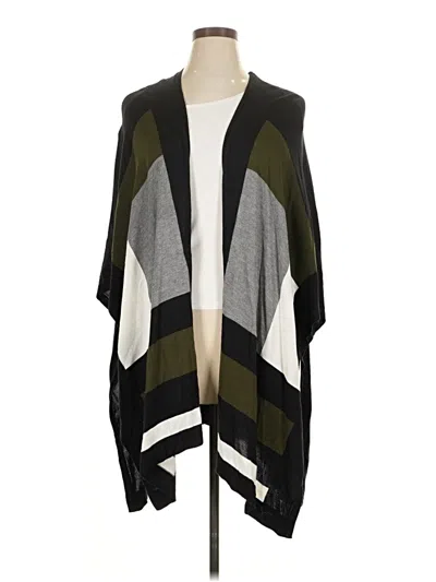 Pre-owned Alfani Poncho In Black