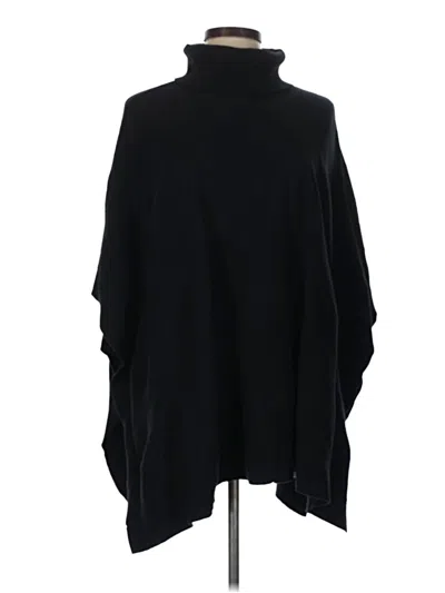 Pre-owned Alfani Poncho In Black