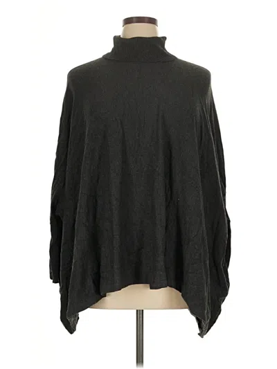 Pre-owned Alfani Poncho In Black