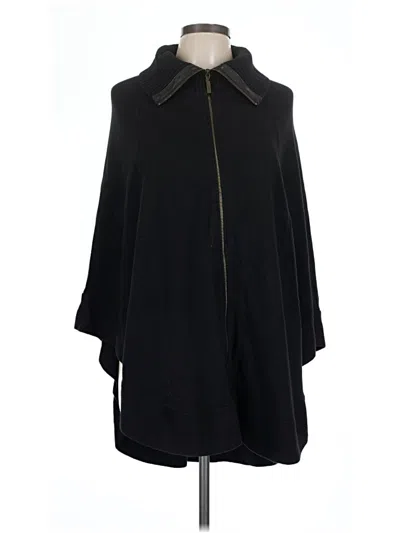 Pre-owned Alfani Poncho In Black