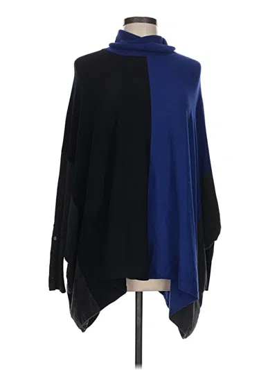 Pre-owned Alfani Poncho In Blue