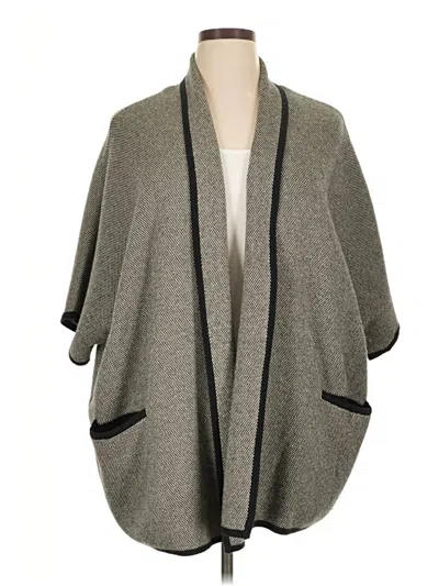 Pre-owned Alfani Poncho In Gray