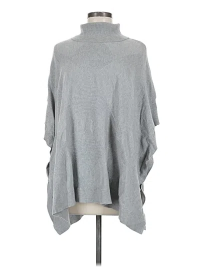 Pre-owned Alfani Poncho In Gray