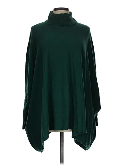 Pre-owned Alfani Poncho In Green