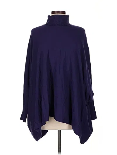 Pre-owned Alfani Poncho In Purple