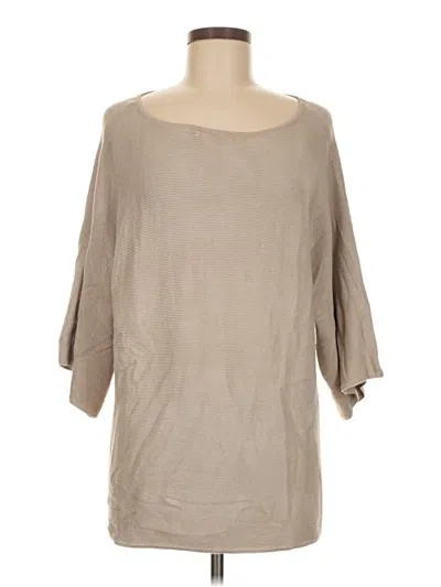 Pre-owned Alfani Poncho In Tan
