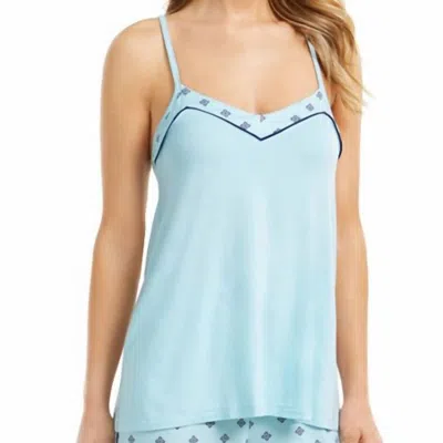 Alfani Printed Tank Top In Geo Medallion In Blue