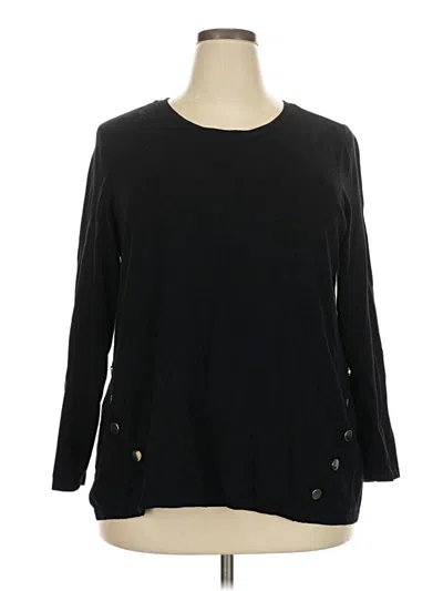 Pre-owned Alfani Pullover Sweater In Black