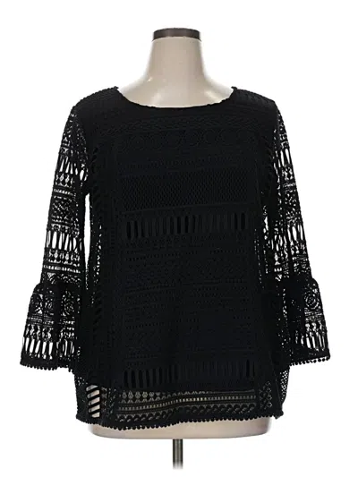 Pre-owned Alfani Pullover Sweater In Black