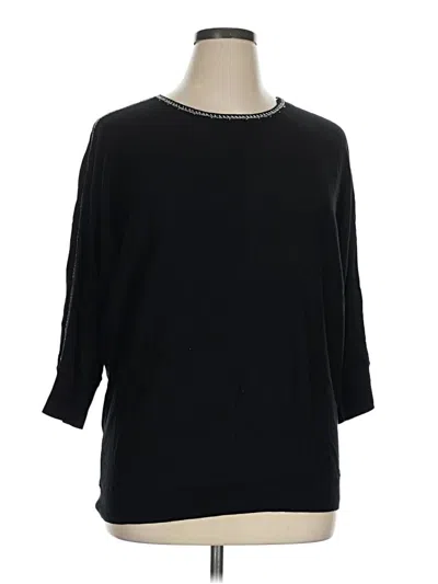 Pre-owned Alfani Pullover Sweater In Black