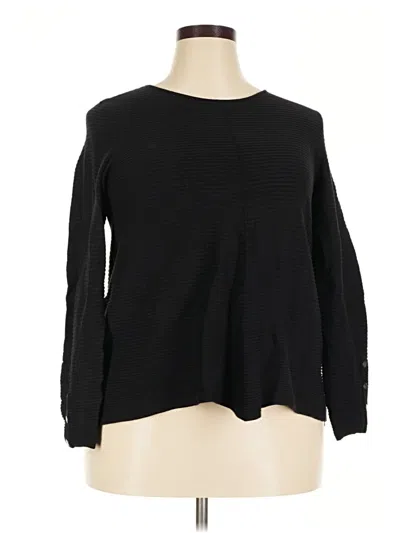 Pre-owned Alfani Pullover Sweater In Black