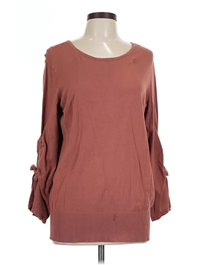 Pre-owned Alfani Pullover Sweater In Brown