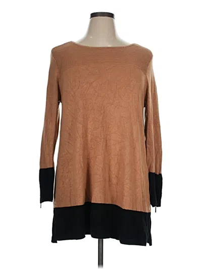 Pre-owned Alfani Pullover Sweater In Brown