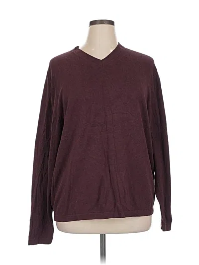 Pre-owned Alfani Pullover Sweater In Burgundy