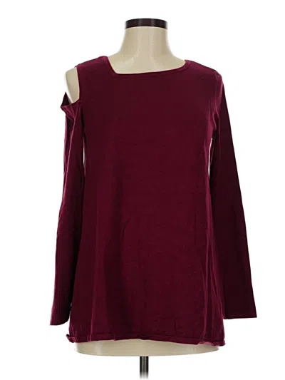 Pre-owned Alfani Pullover Sweater In Burgundy